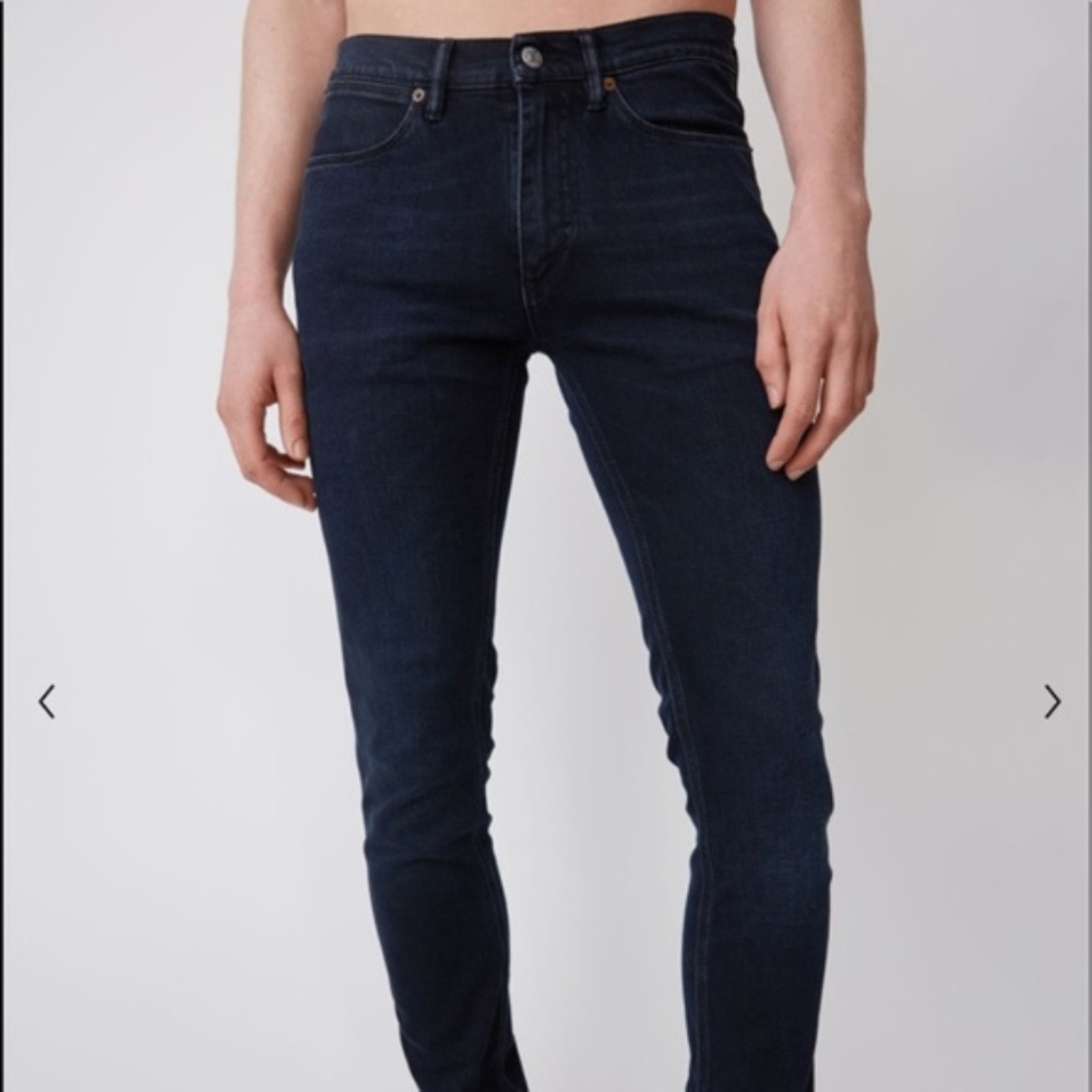 ACNE STUDIOS MAX MAN RAY black men's 33x32 jeans